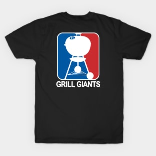 80's GrillGiant White text T-Shirt
